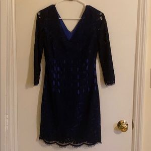 Lilly Pulitzer navy lace dress